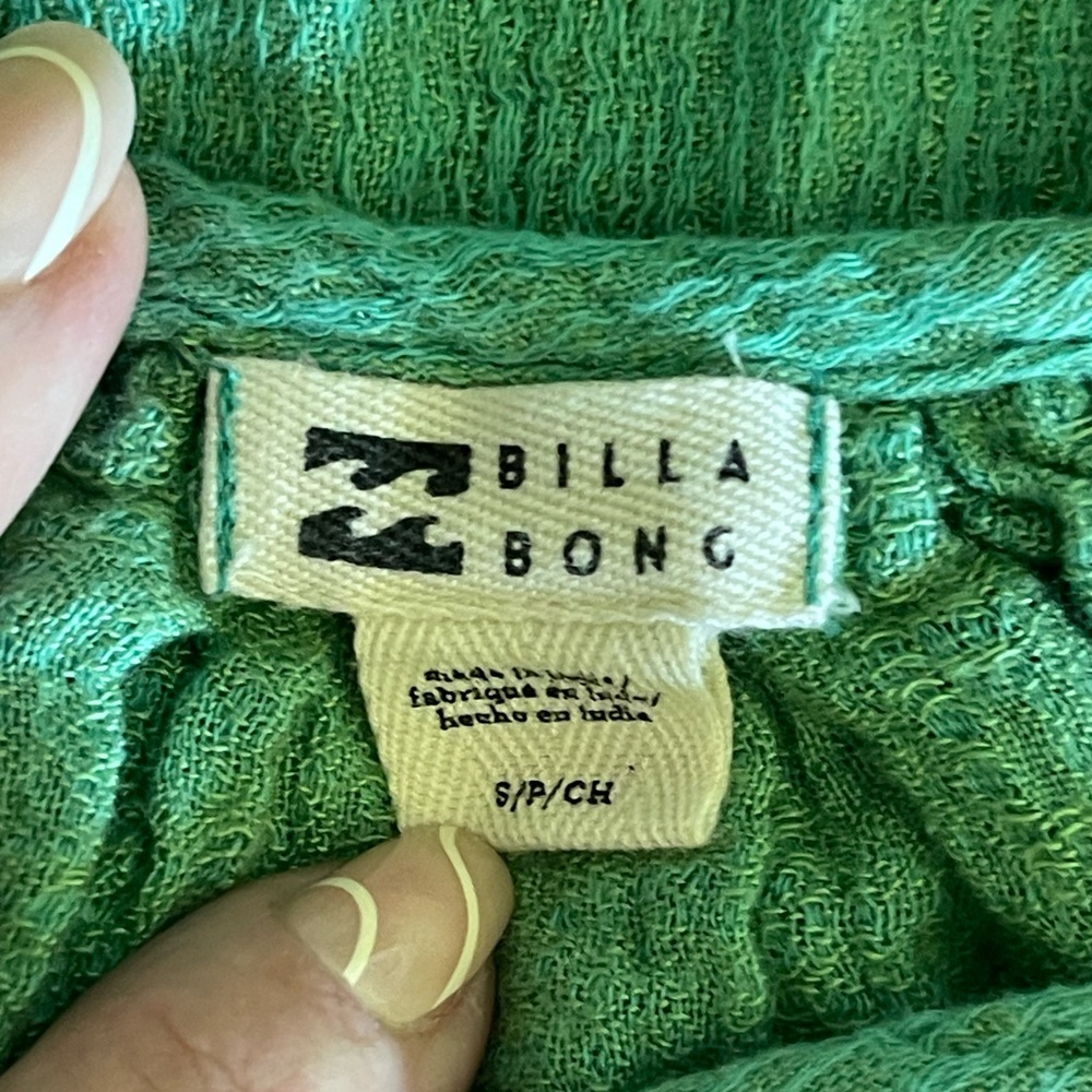 Billabong standard beach swim cover-up mint green - Picture 3 of 5